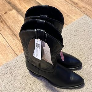 Mens black tucker cowboy boots